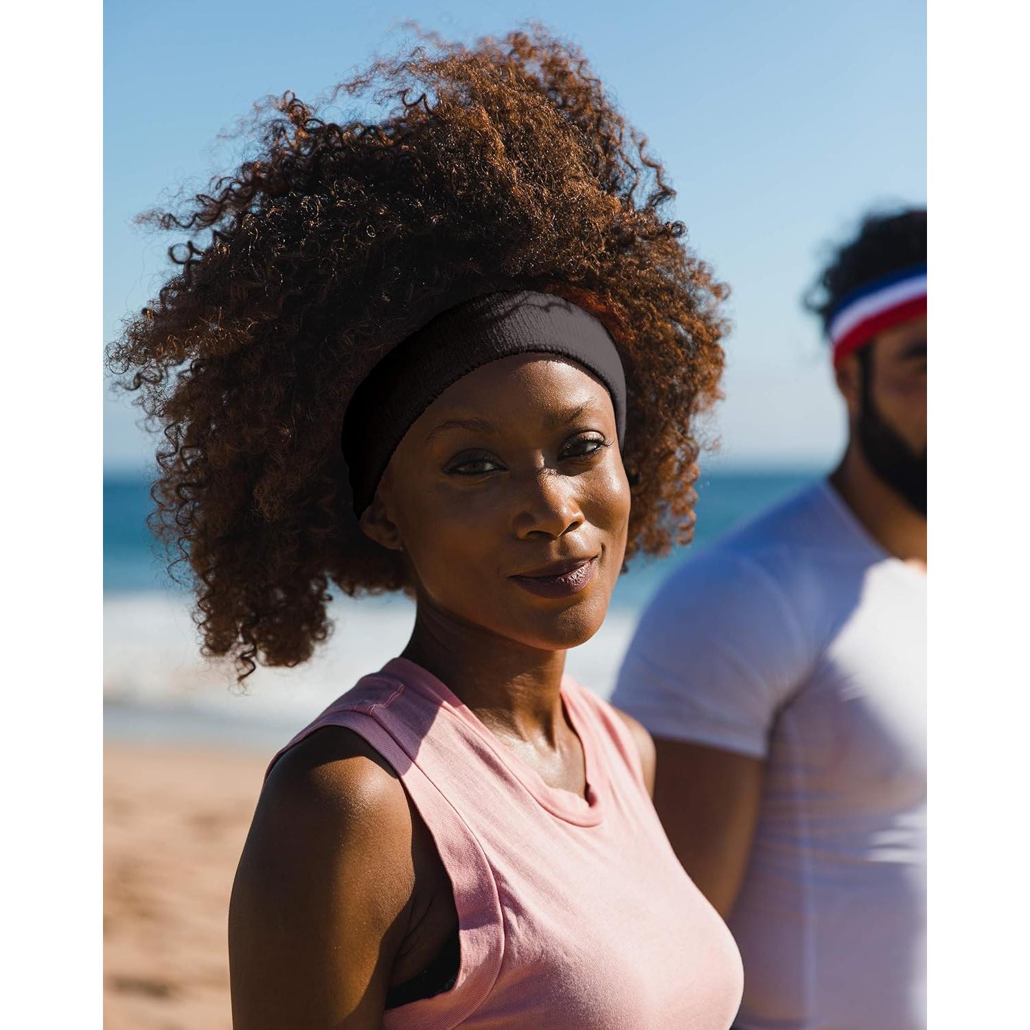 Cinta para el cabello Suddora negra, absorbente y cómoda