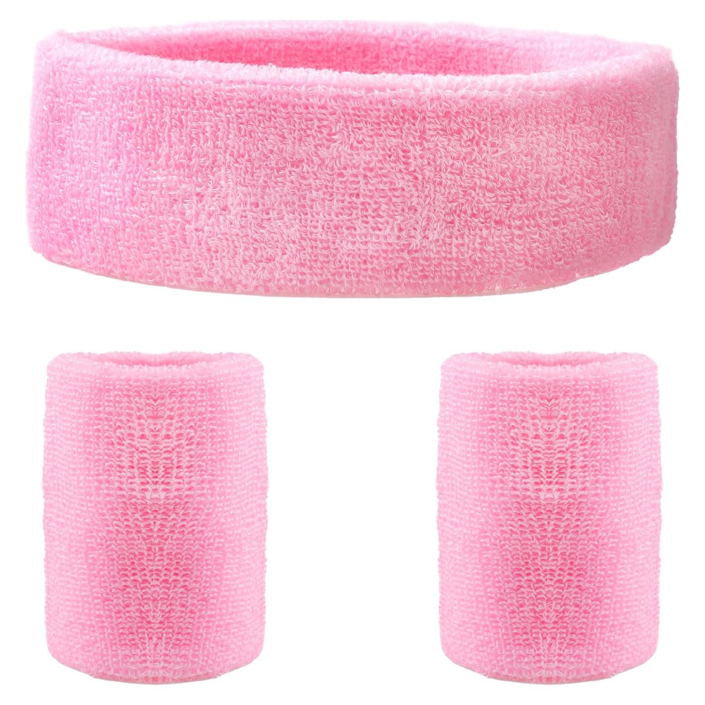 Conjunto de Bandas de Sudor BLMHTWO 3 Piezas Rosa