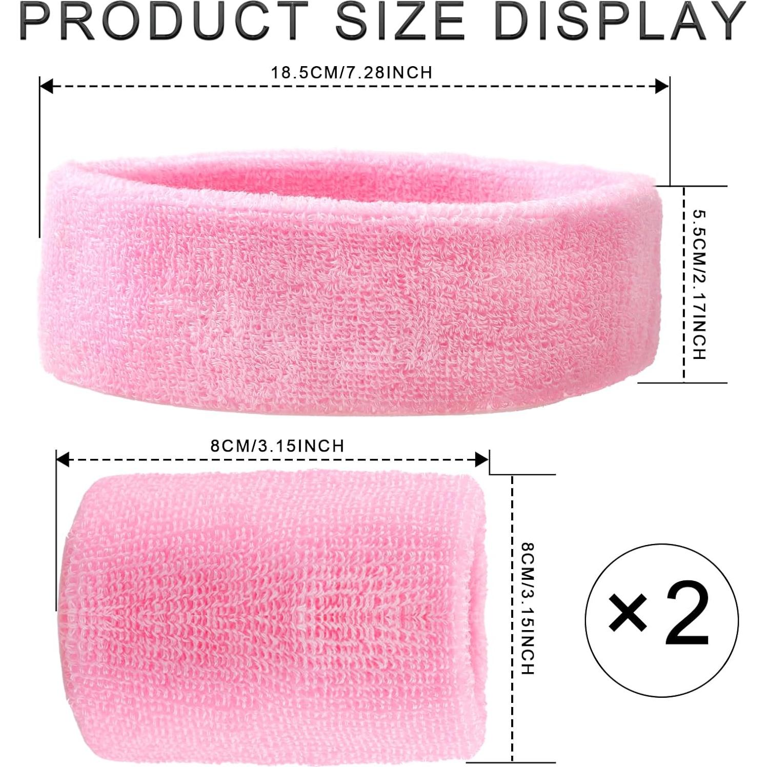 Conjunto de Bandas de Sudor BLMHTWO 3 Piezas Rosa