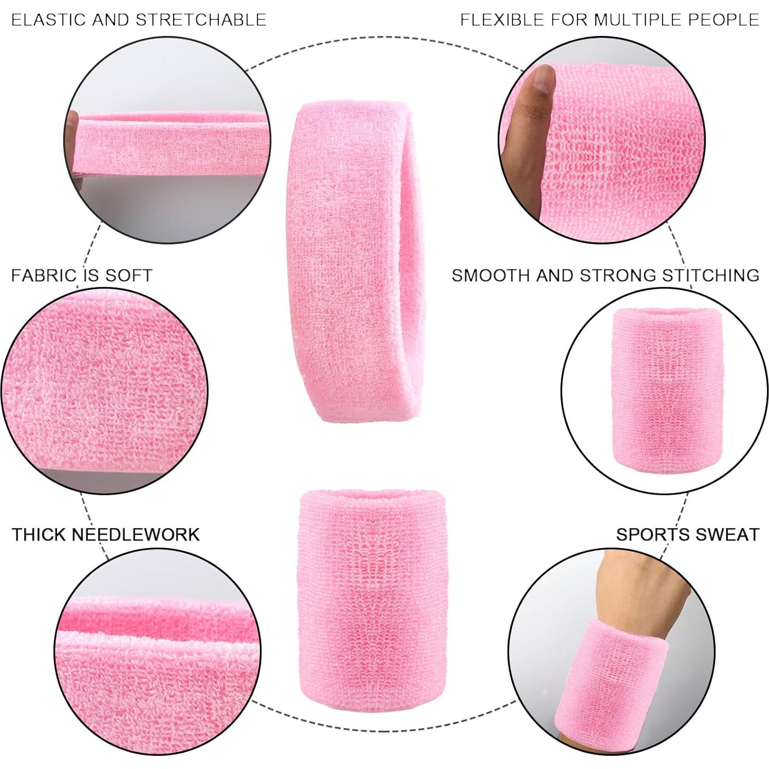 Conjunto de Bandas de Sudor BLMHTWO 3 Piezas Rosa