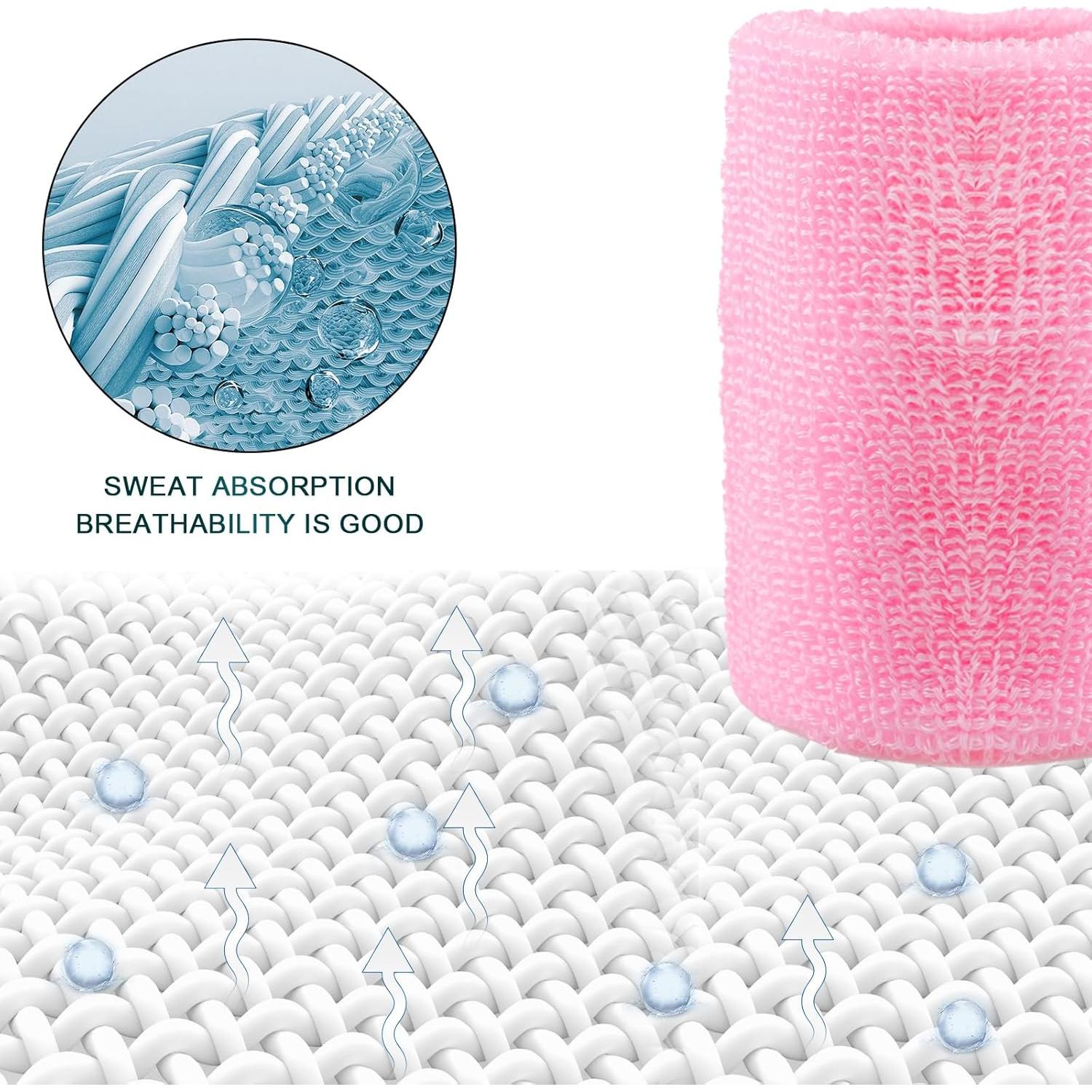 Conjunto de Bandas de Sudor BLMHTWO 3 Piezas Rosa