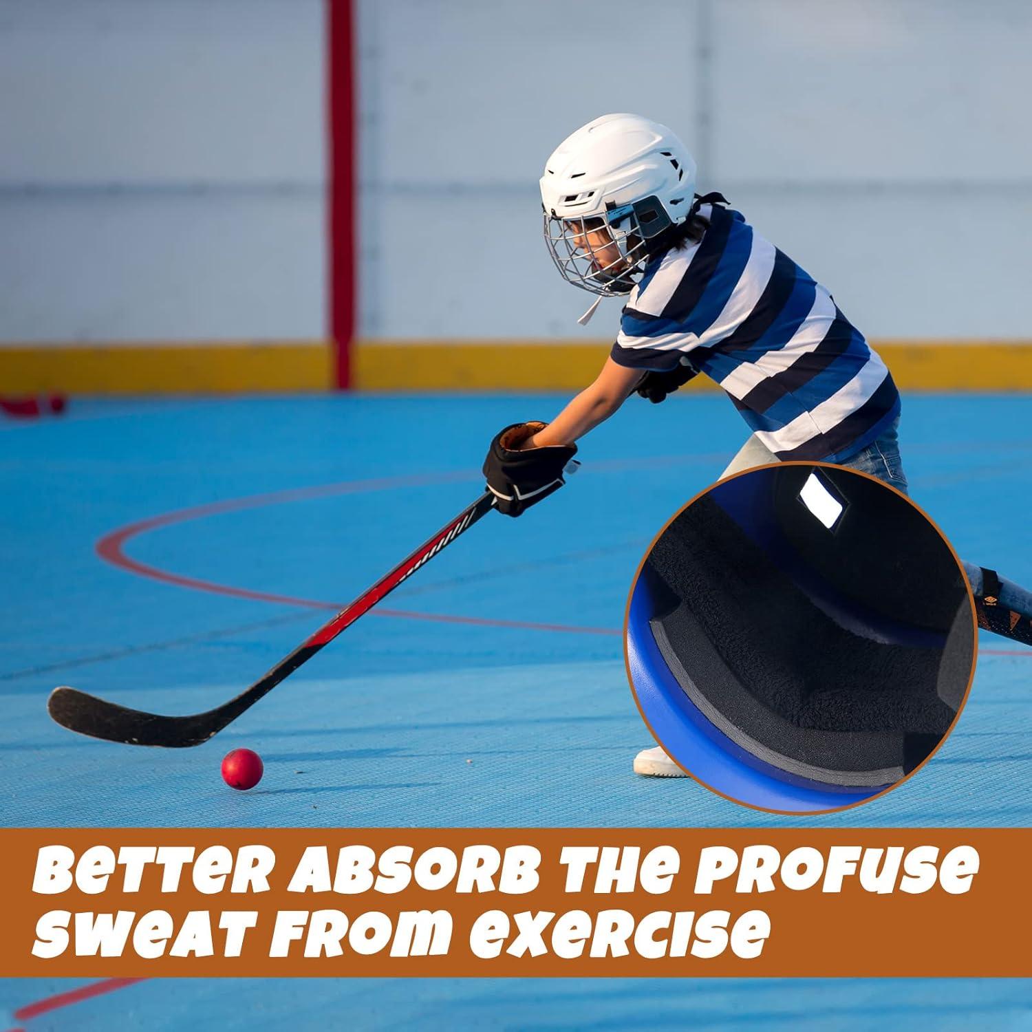 Bonuci 4 Bandas de Sudor para Casco de Bicicleta Negro