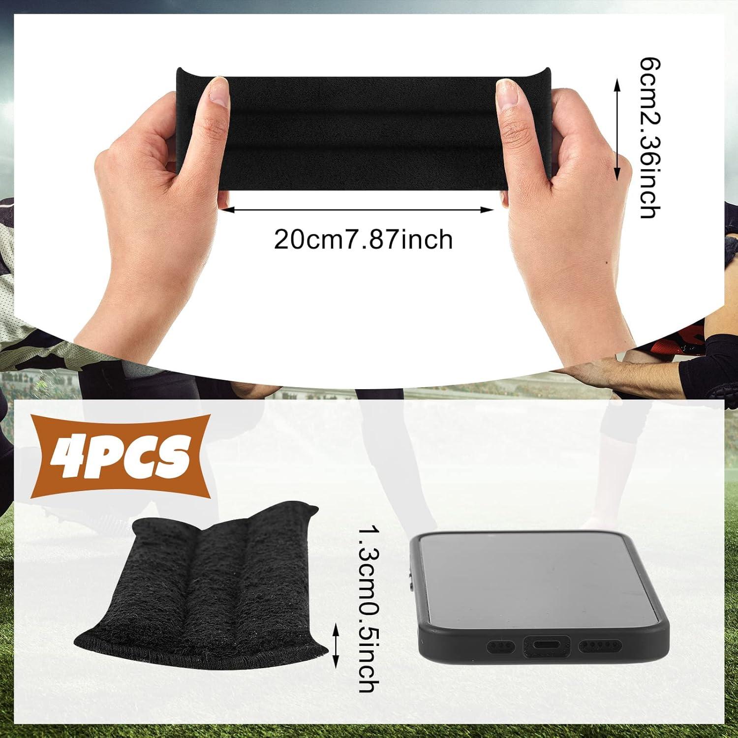 Bonuci 4 Bandas de Sudor para Casco de Bicicleta Negro