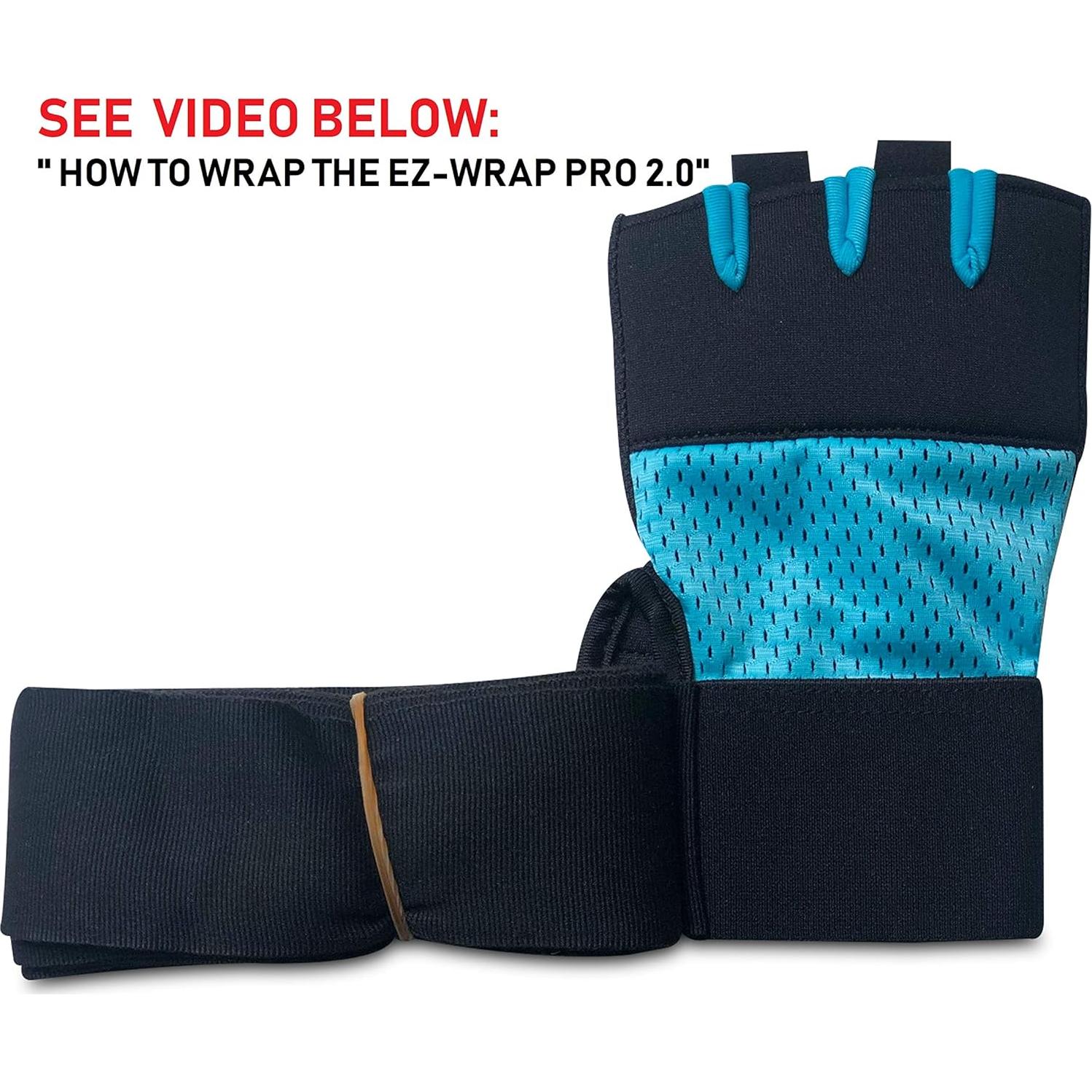 Envolturas de Mano de Boxeo EZ-WRAP Pro 2.0 para Mujeres - Azul Aqua