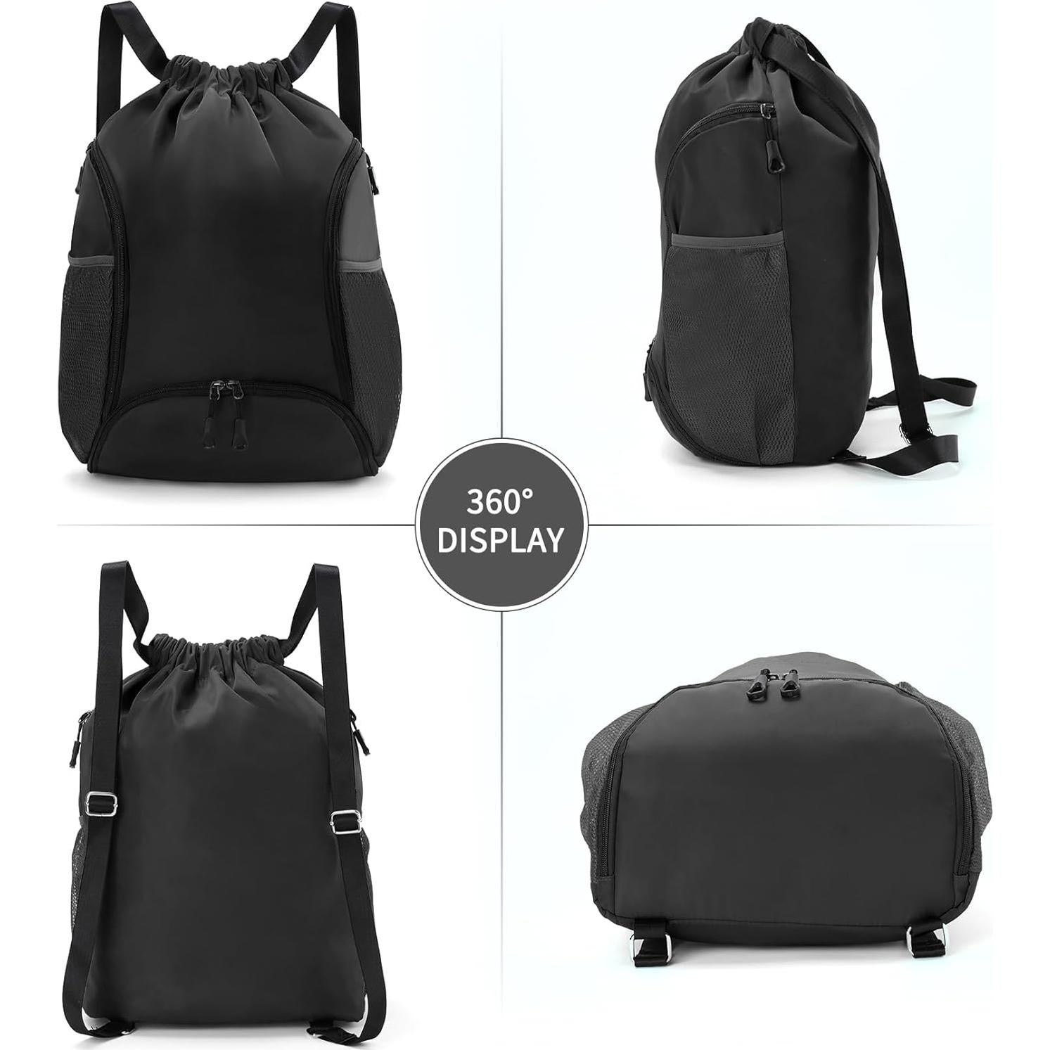Bolsa de Gimnasio Valleycomfy 26L con Cordón y Compartimentos