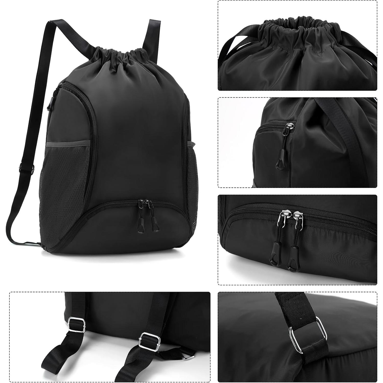 Bolsa de Gimnasio Valleycomfy 26L con Cordón y Compartimentos