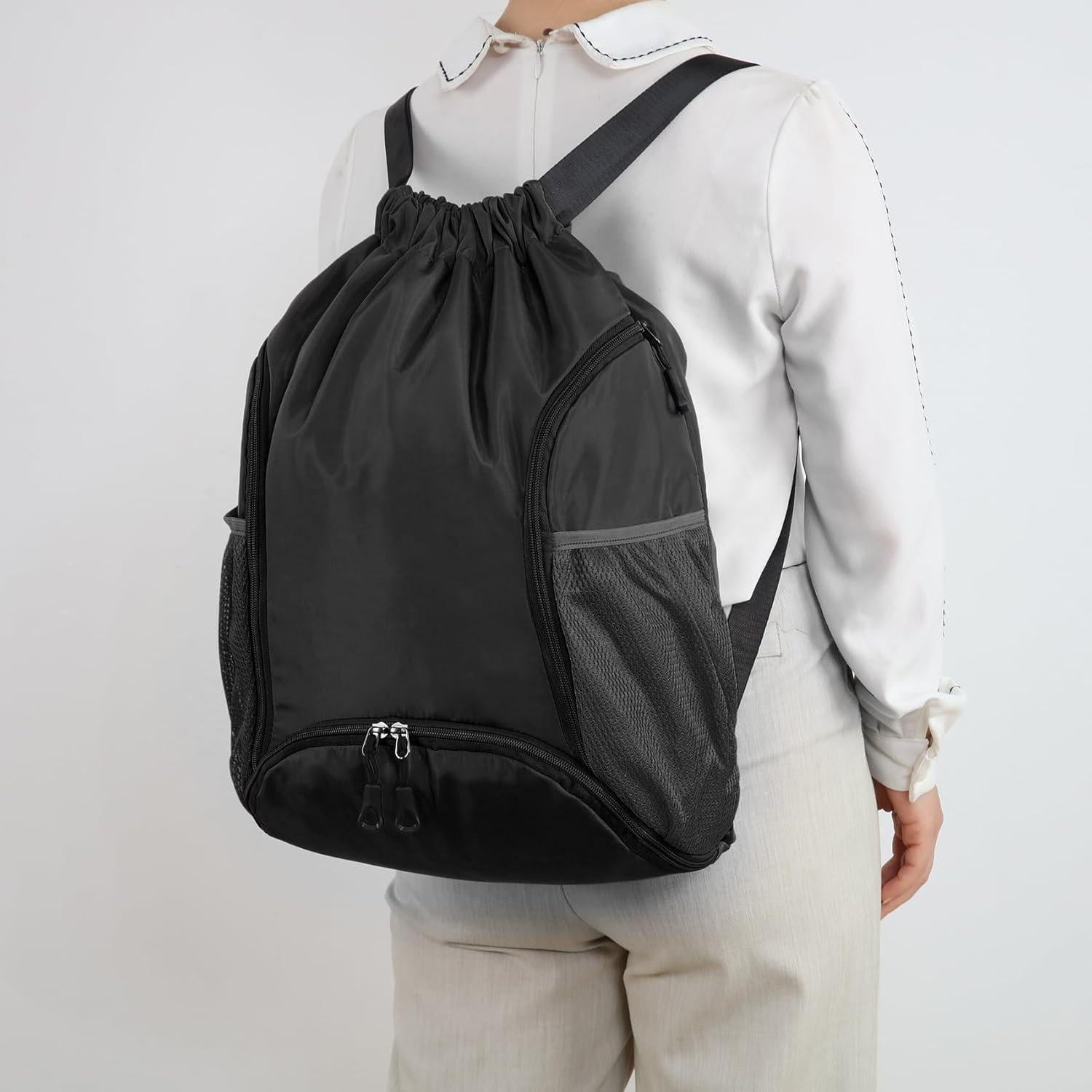 Bolsa de Gimnasio Valleycomfy 26L con Cordón y Compartimentos