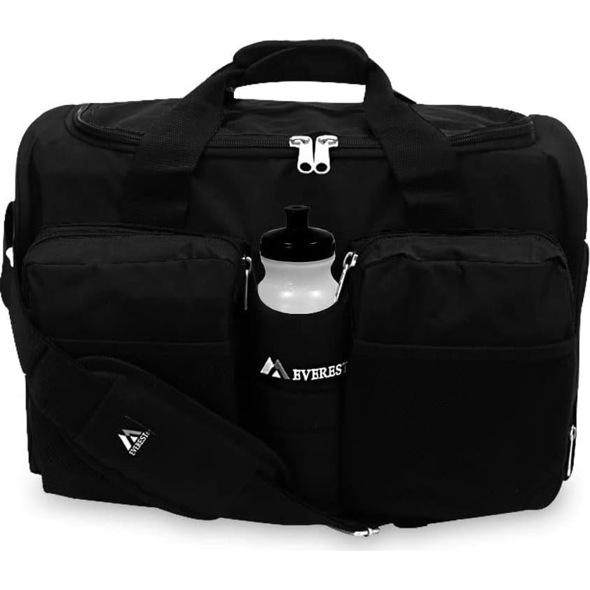 Bolsa de Gimnasio Everest S223-BK, 32L, Negro