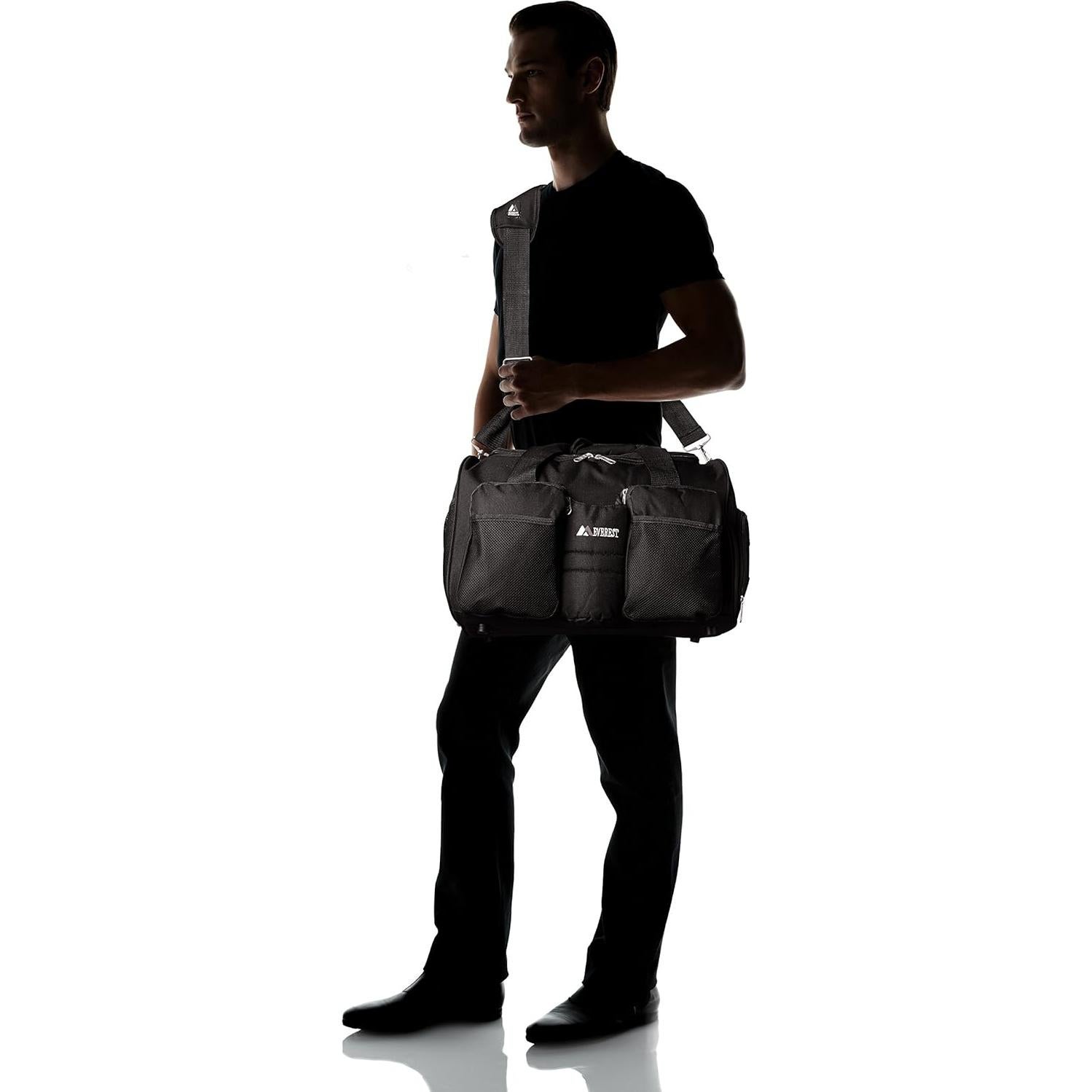 Bolsa de Gimnasio Everest S223-BK, 32L, Negro