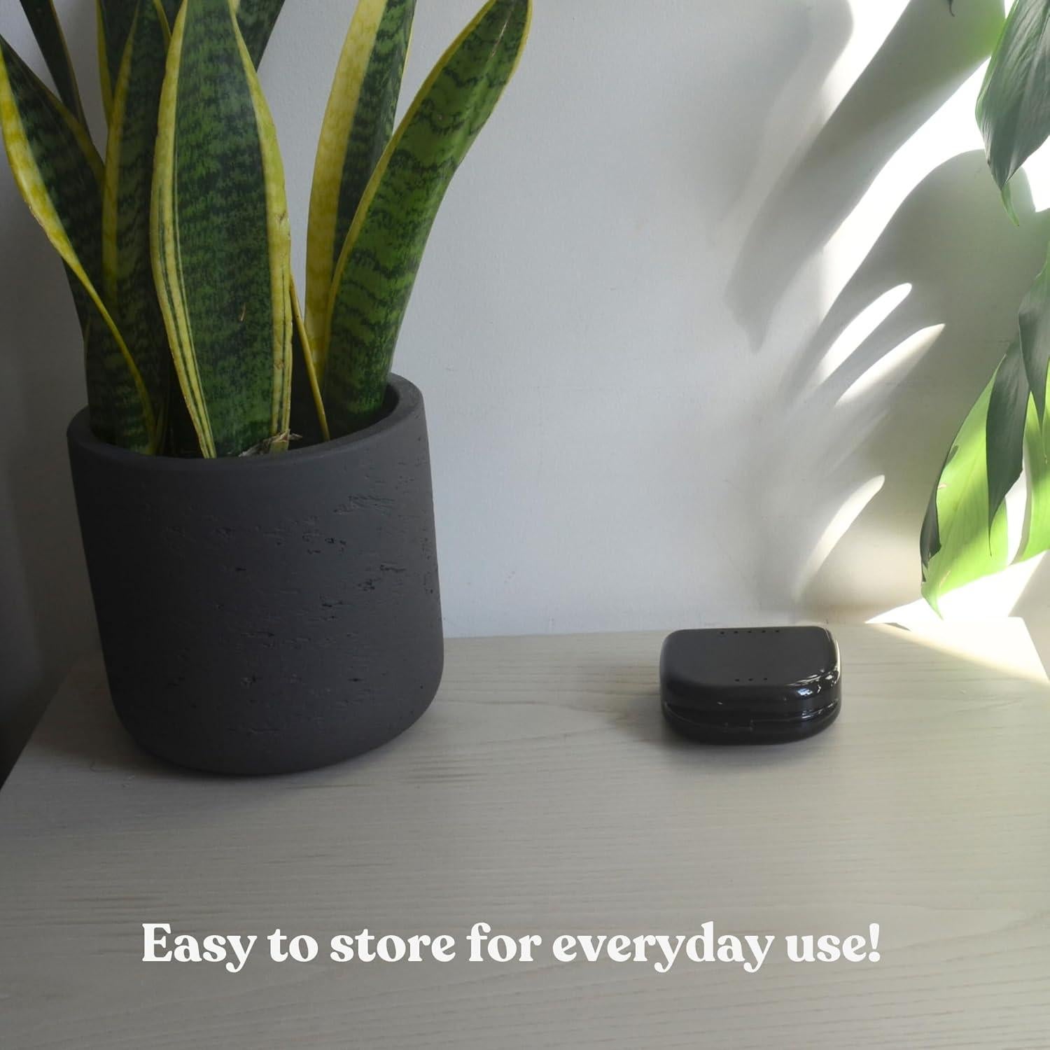 Estuche para Retenedores Genco Dental con Ventilación - Negro