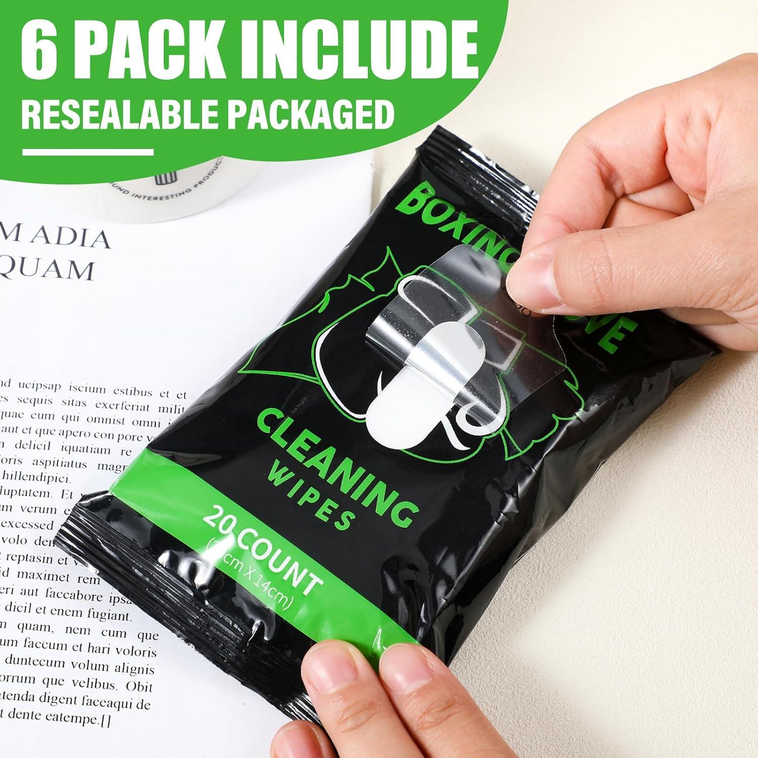 Paquete de 120 toallitas desodorantes Threlaco para guantes de boxeo