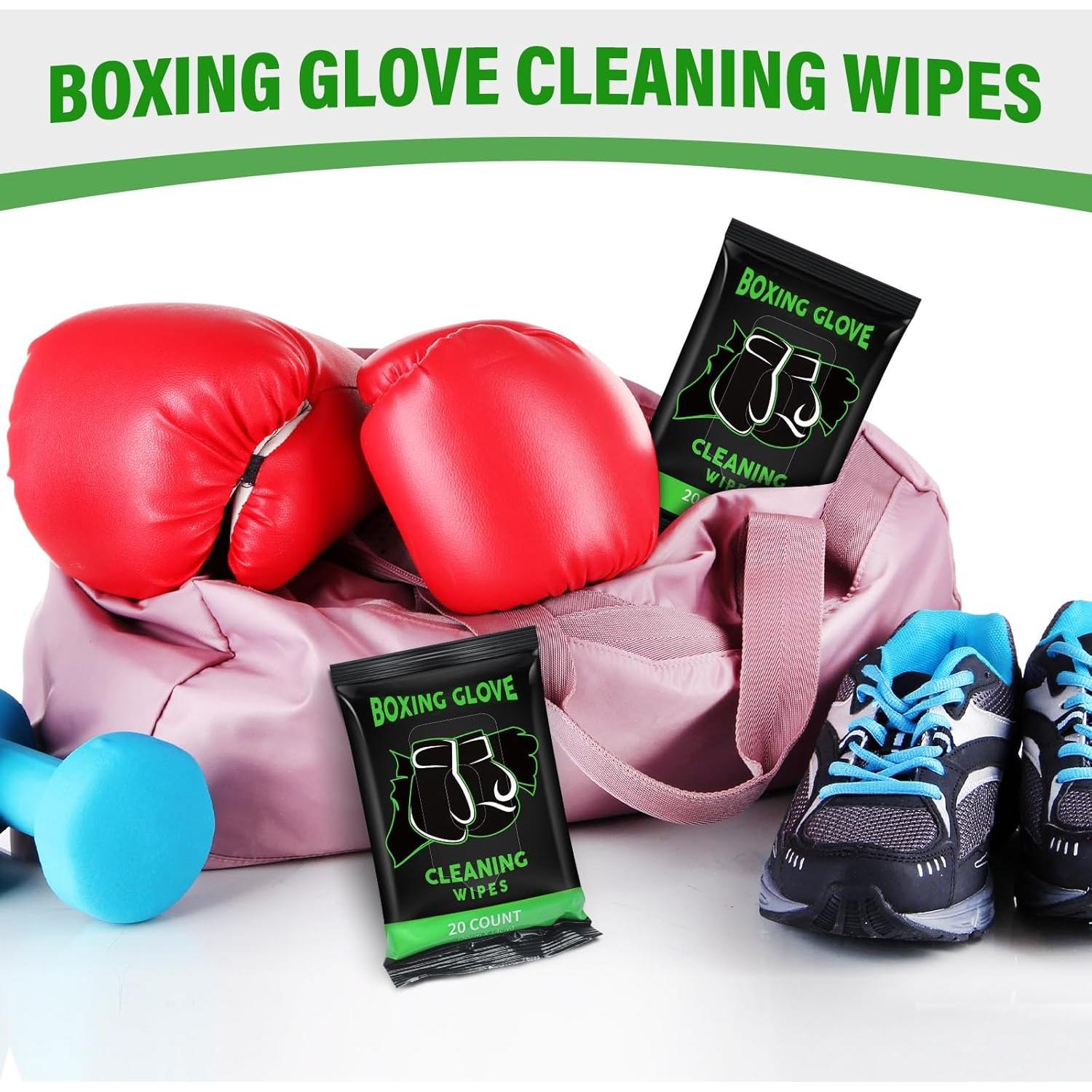 Paquete de 120 toallitas desodorantes Threlaco para guantes de boxeo