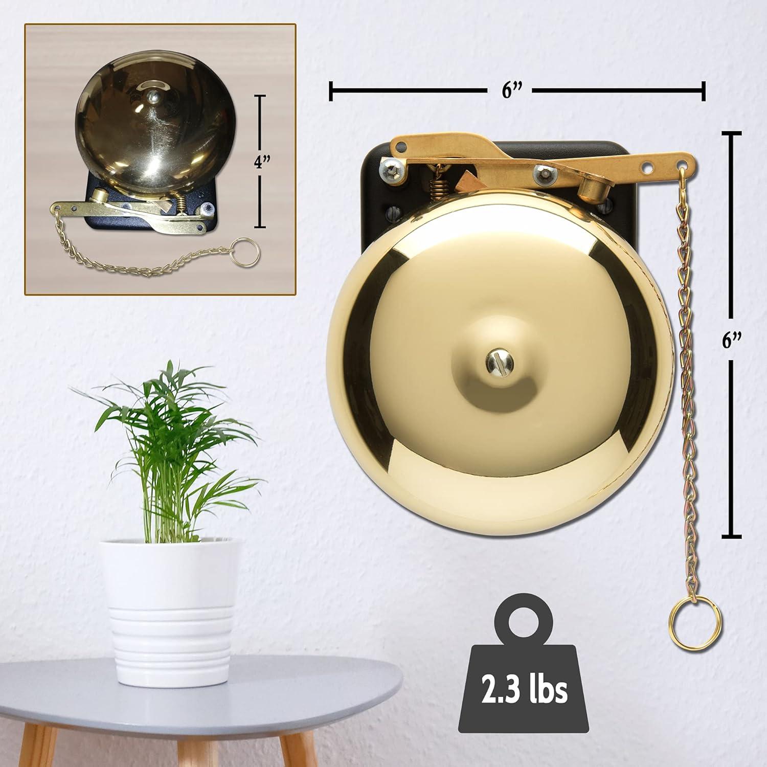 Campana de Boxeo Bevin Bells 15.24 cm Acero y Latón 6STG