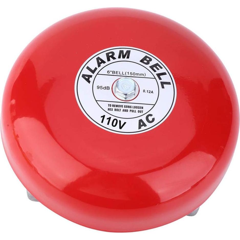 Campana de Alarma Contra Incendios Pissente CB-6B 95dB 150mm