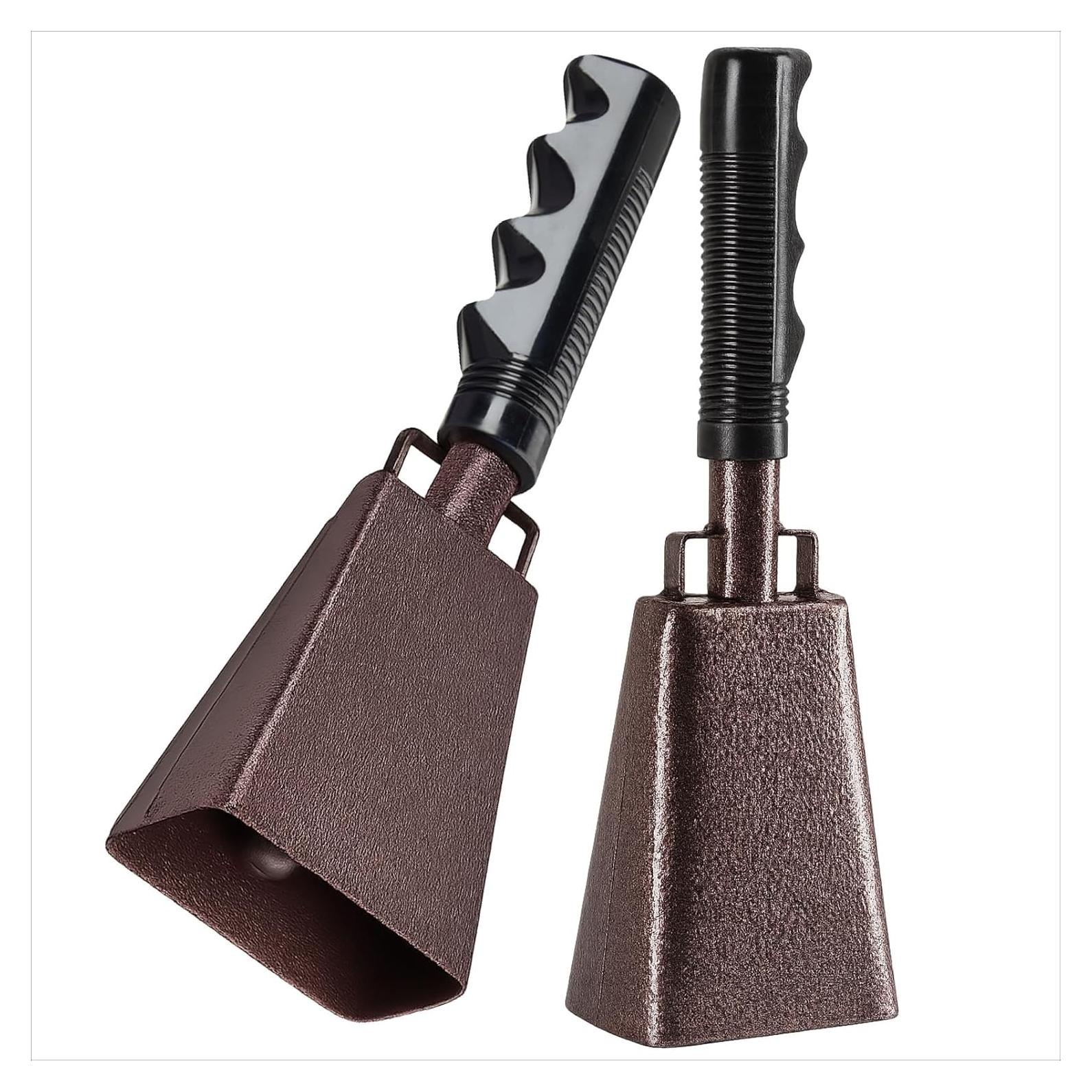 Paquete de 2 Campanas de Vaca de Cobre 23 cm para Eventos