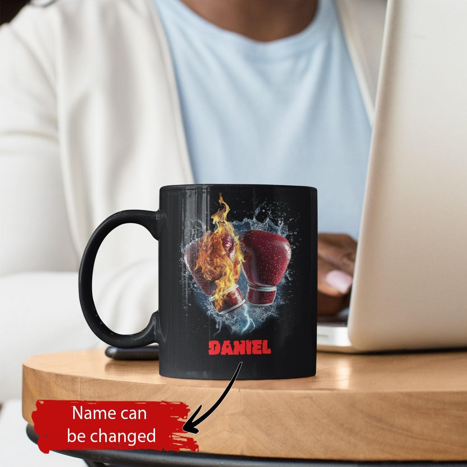 Taza de Café Personalizada LASNECK Guantes de Boxeo 311ml