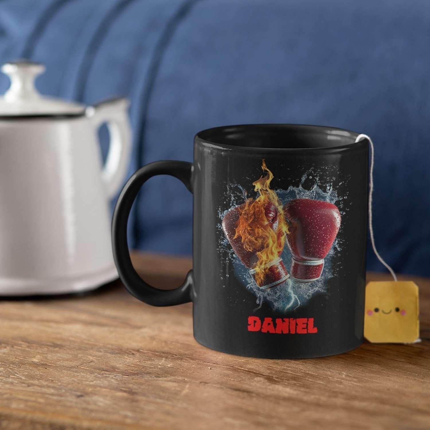 Taza de Café Personalizada LASNECK Guantes de Boxeo 311ml