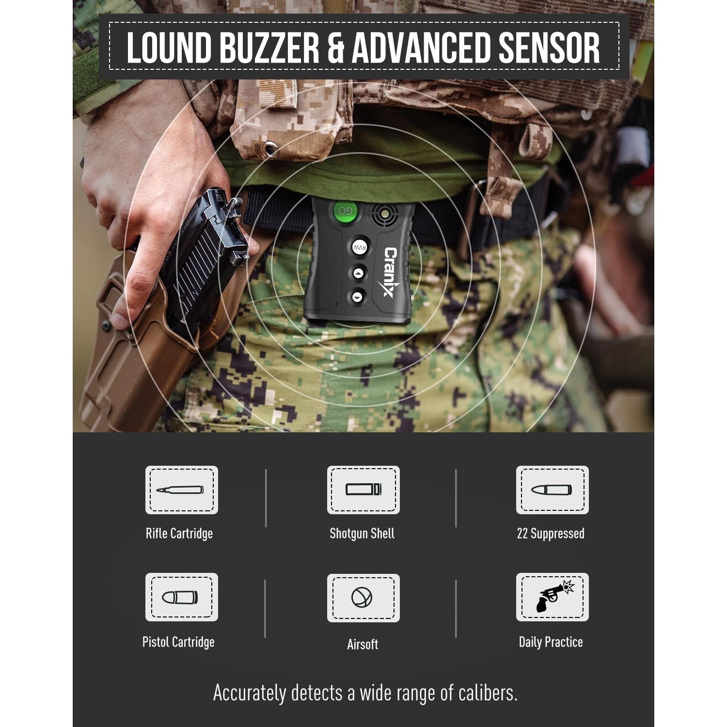 Temporizador de Tiro Cranix CX01 Verde con Precisión 0.01s