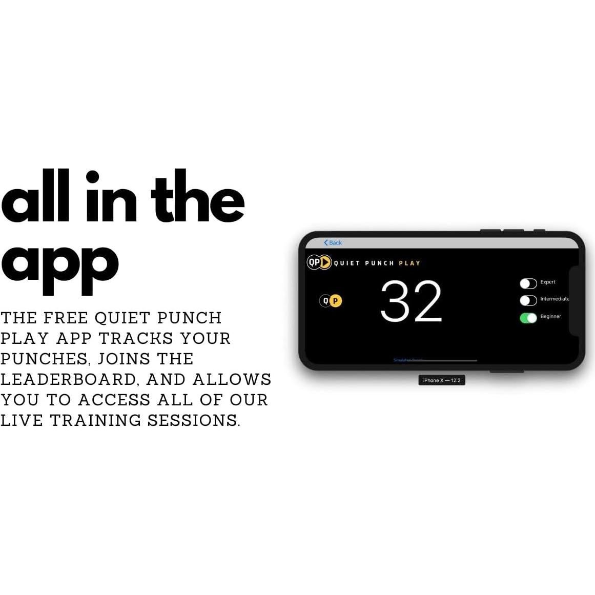 Rastreador de Golpes Quiet Punch para Saco Pesado - 0.45 kg