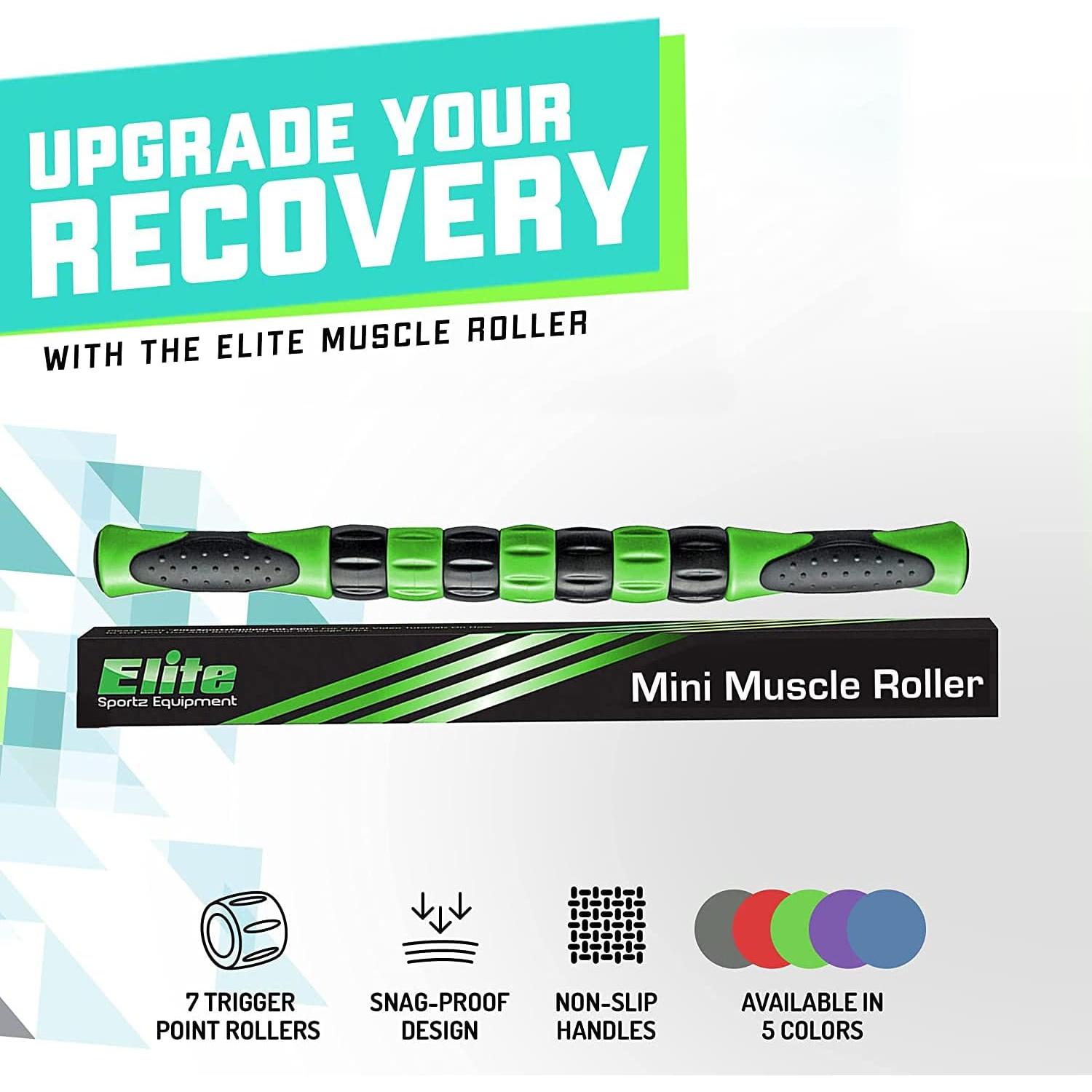 Varita de Masaje Elite Sportz 40.6 cm Verde para Alivio Muscular