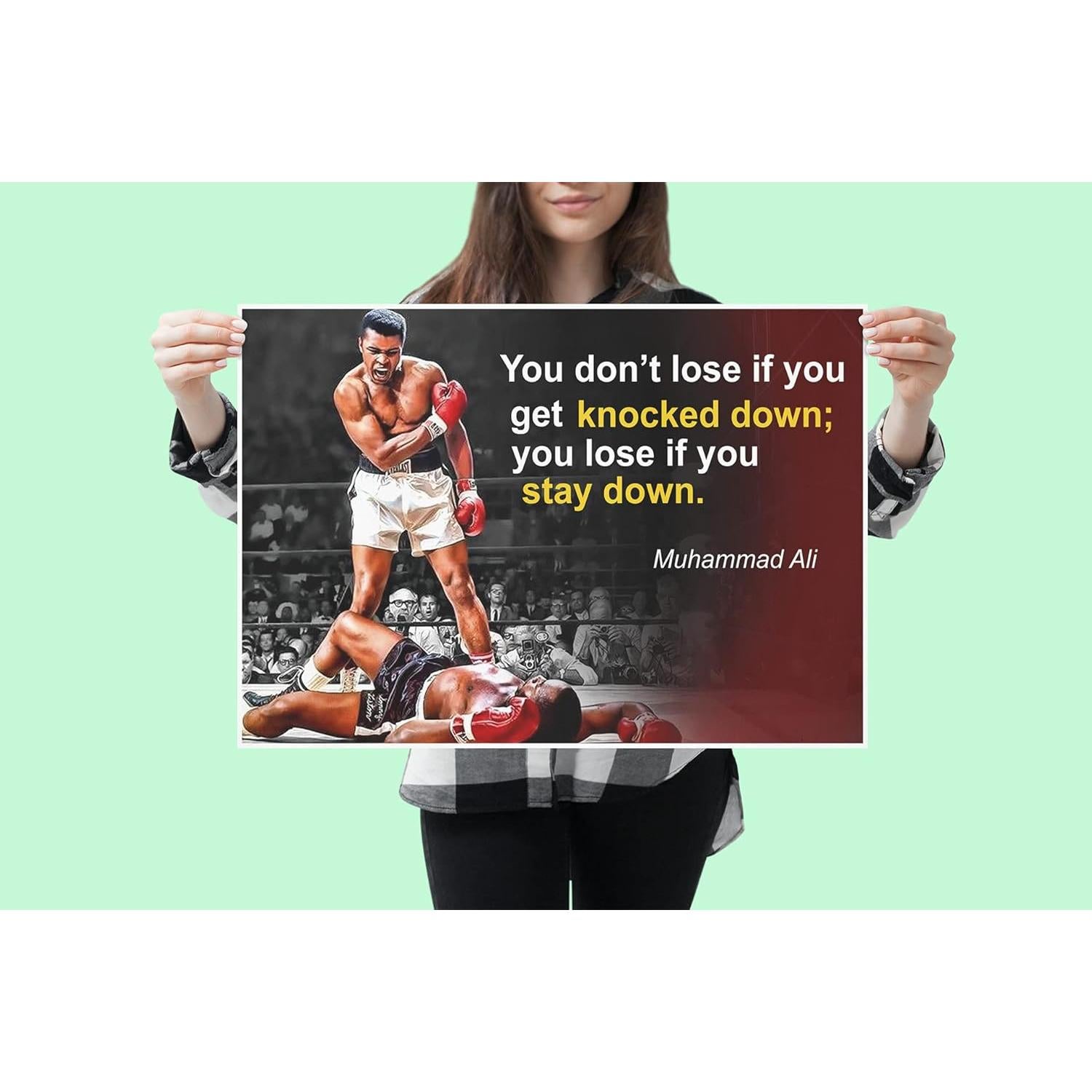 Póster Motivacional Muhammad Ali 45.72x30.48cm OGO