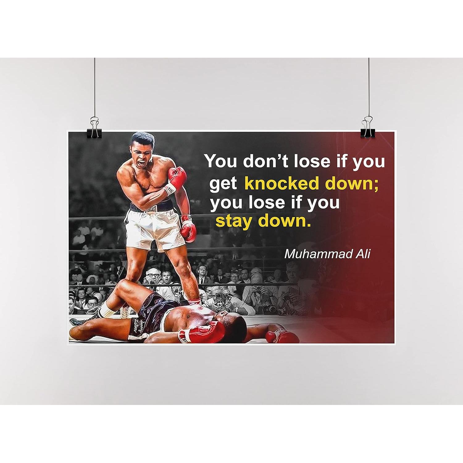 Póster Motivacional Muhammad Ali 45.72x30.48cm OGO