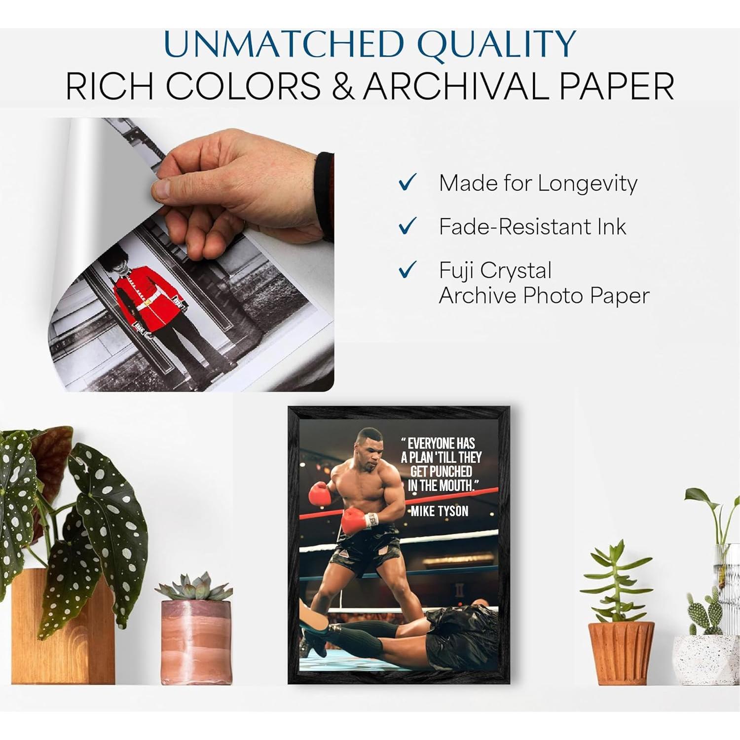 Póster Motivacional Boxeo Sin Marco 25x20 cm - American Luxury Gifts