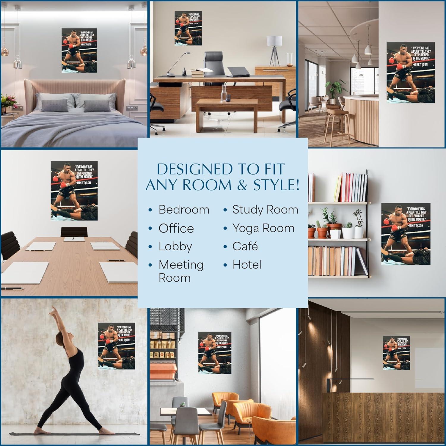 Póster Motivacional Boxeo Sin Marco 25x20 cm - American Luxury Gifts