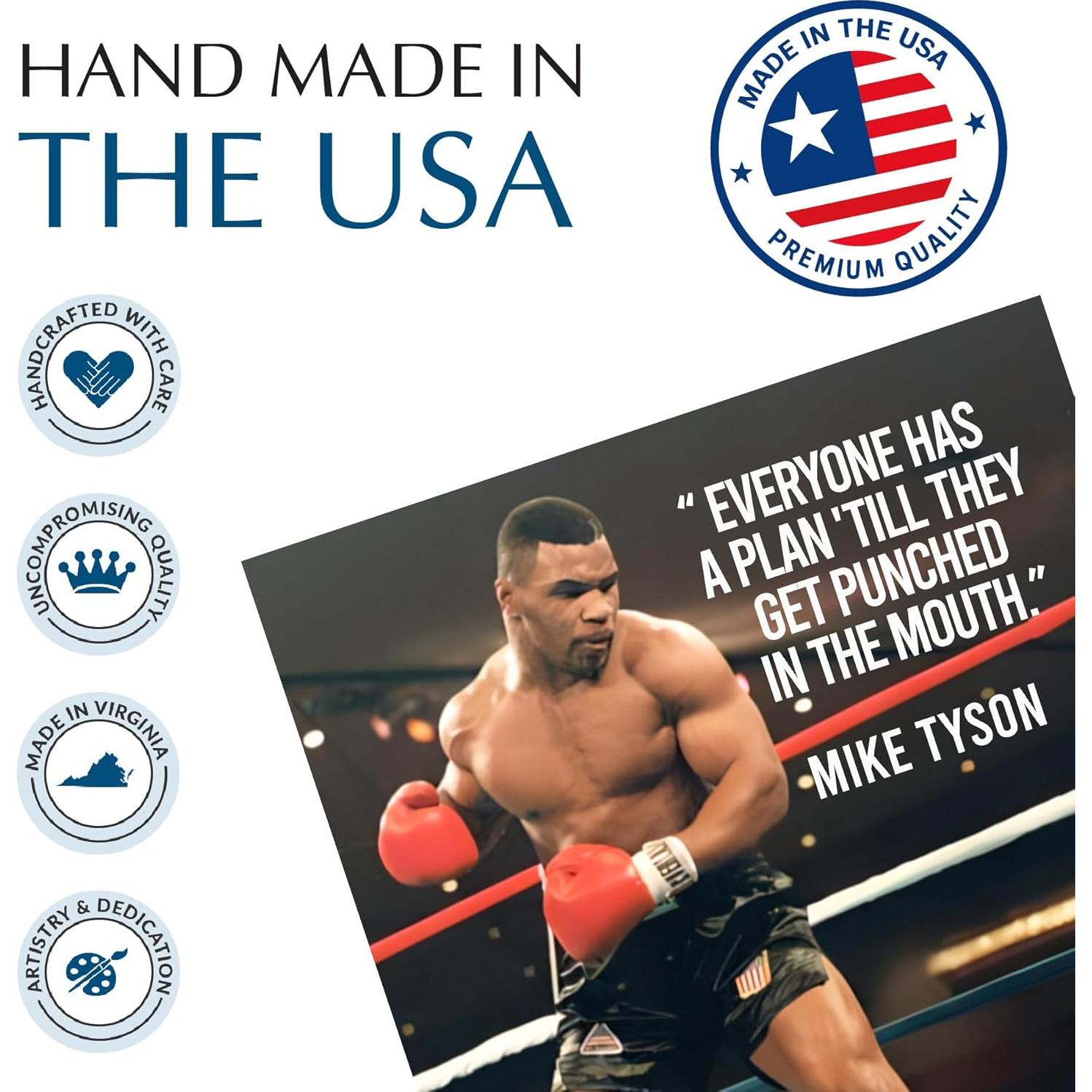 Póster Motivacional Boxeo Sin Marco 25x20 cm - American Luxury Gifts