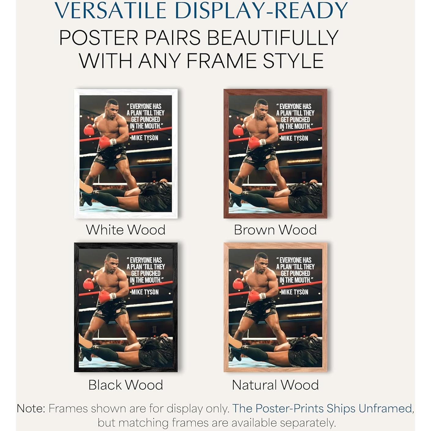 Póster Motivacional Boxeo Sin Marco 25x20 cm - American Luxury Gifts