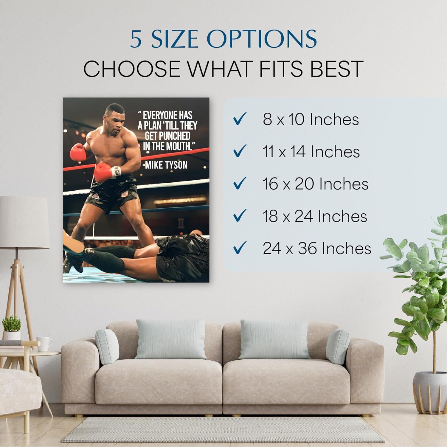 Póster Motivacional Boxeo Sin Marco 25x20 cm - American Luxury Gifts