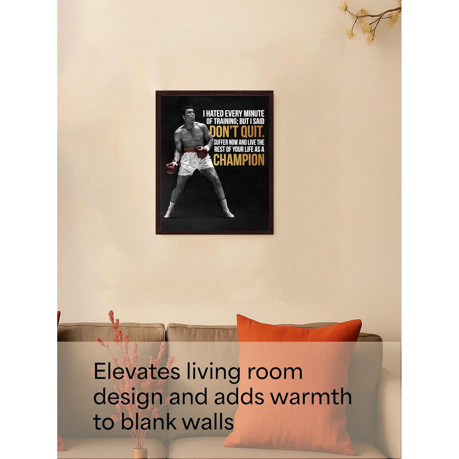 Póster Motivacional Boxeo 20x25 cm - Regalitos de Lujo Americanos