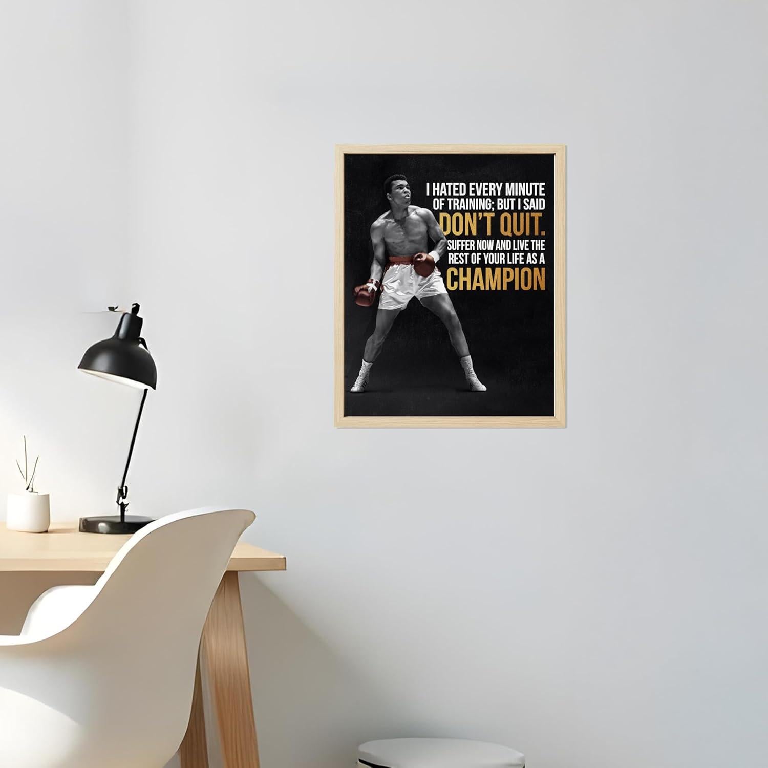Póster Motivacional Boxeo 20x25 cm - Regalitos de Lujo Americanos