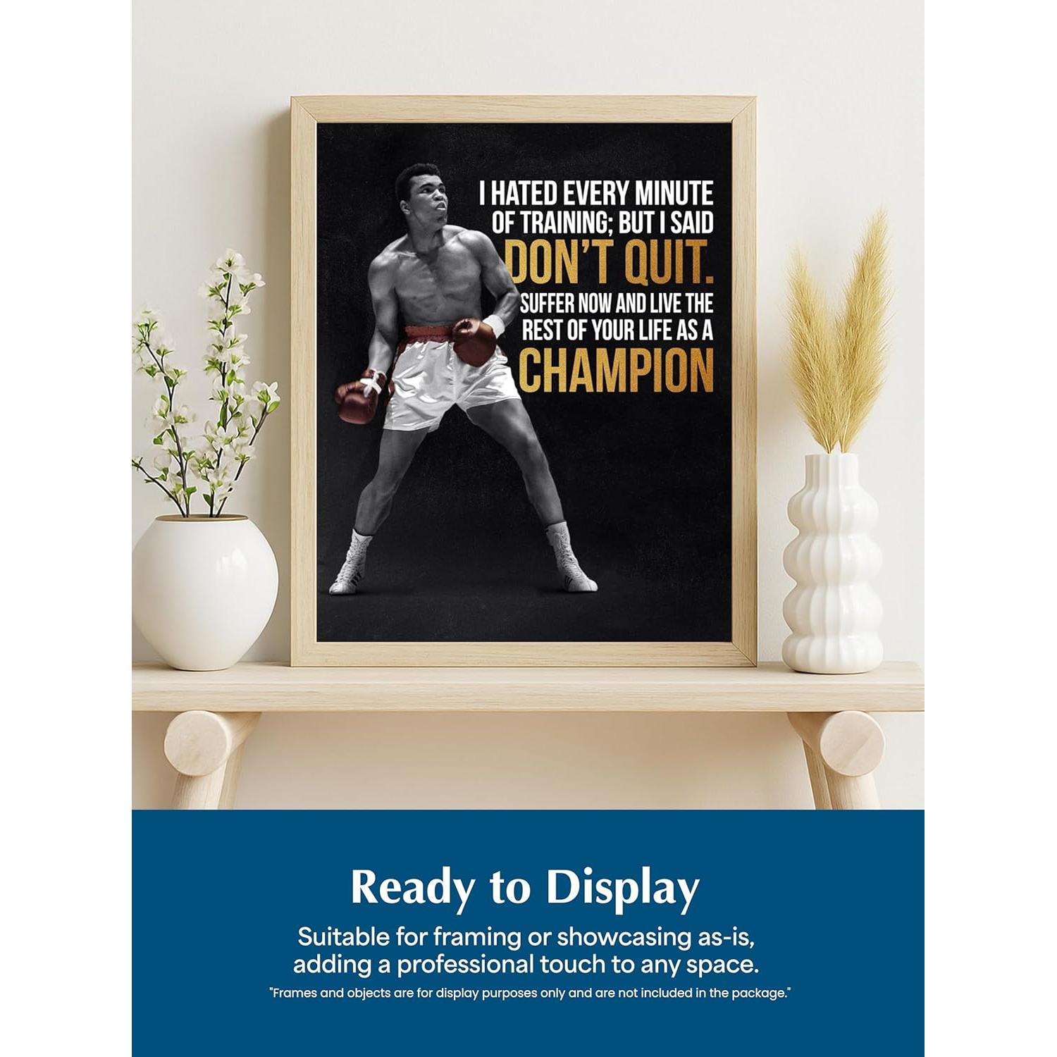 Póster Motivacional Boxeo 20x25 cm - Regalitos de Lujo Americanos