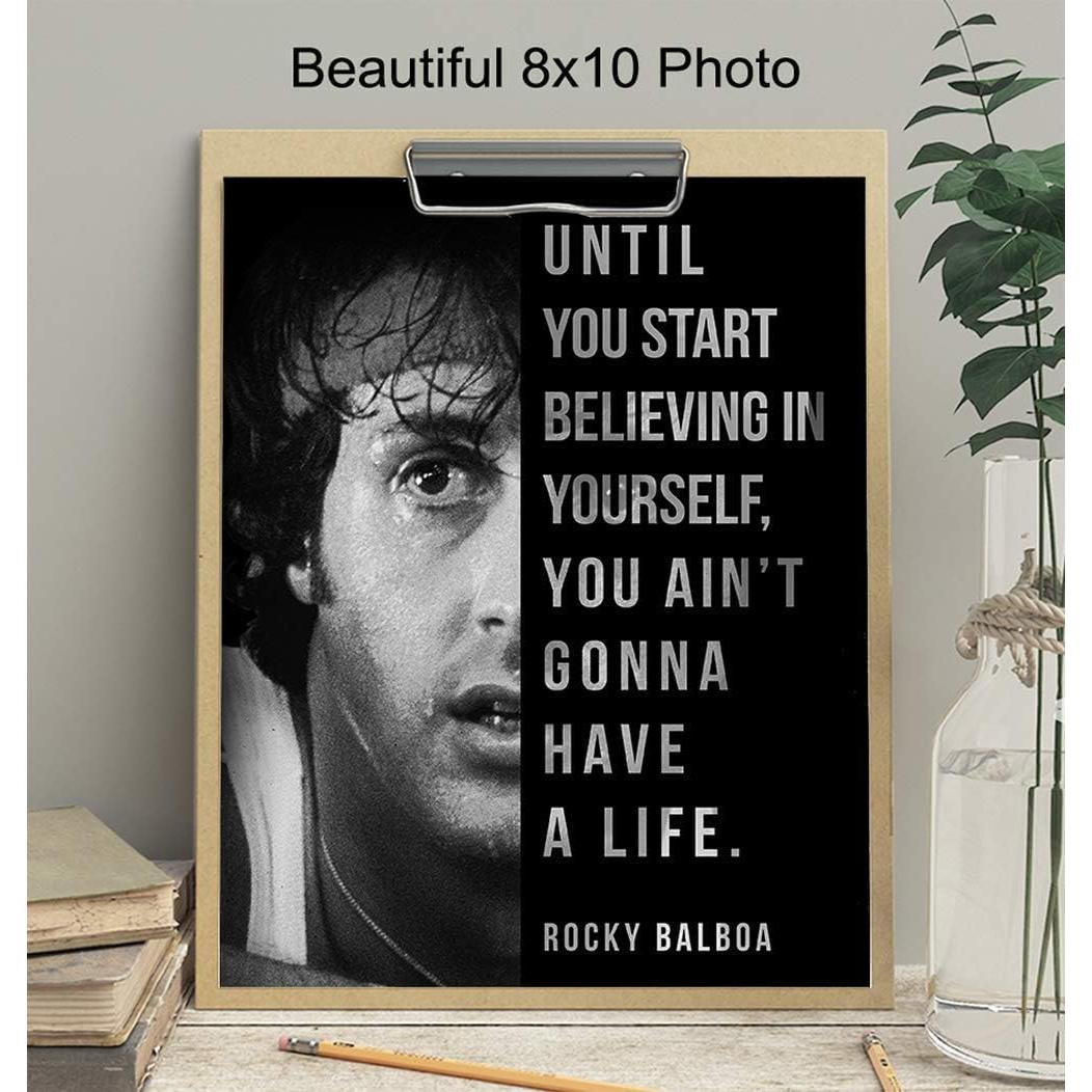 Póster Motivacional Rocky 20x25 cm - Arte enmarcado Yellowbird
