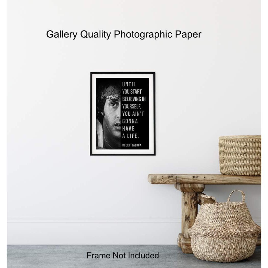 Póster Motivacional Rocky 20x25 cm - Arte enmarcado Yellowbird