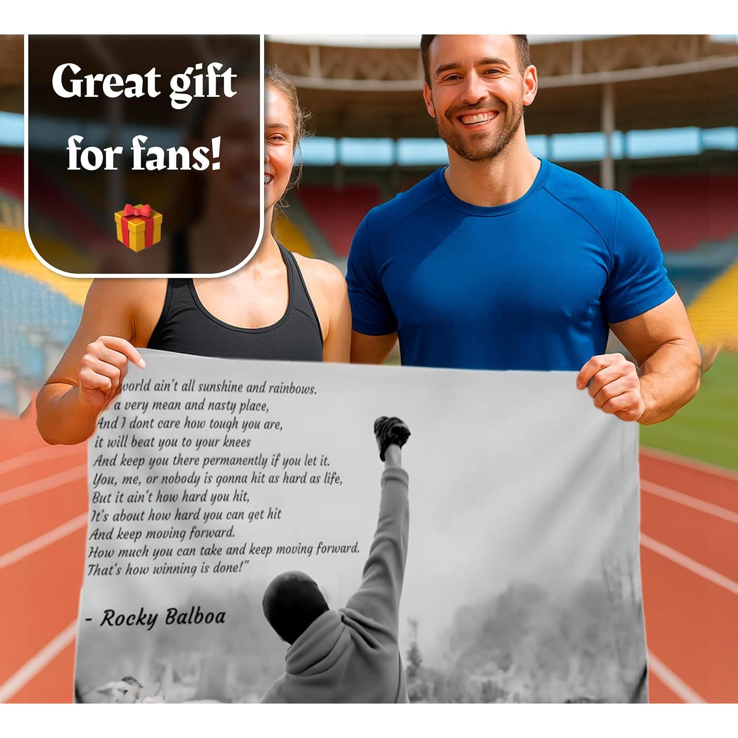 Bandera Motivacional 3x5 Pies LUIVU Rocky Balboa Poliester