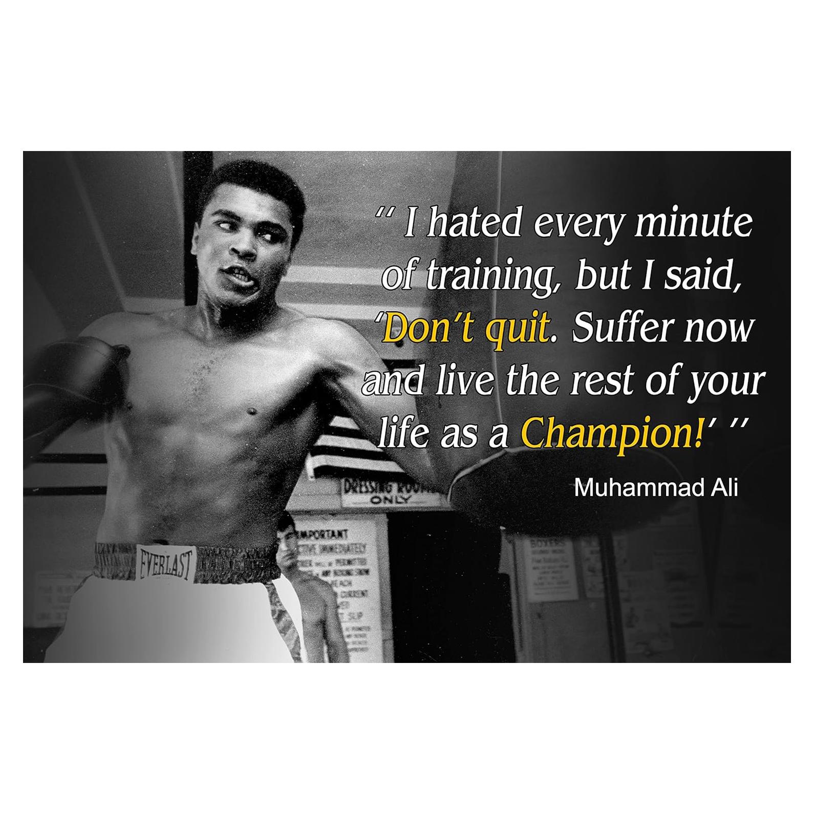 Póster Motivacional Muhammad Ali 45.72x30.48 cm OGO