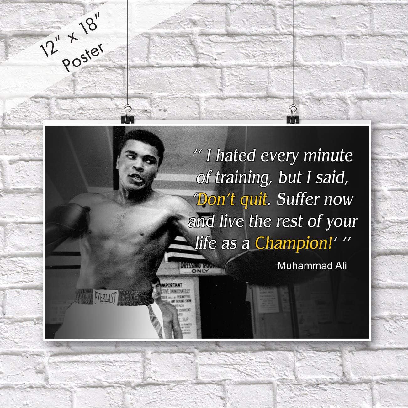 Póster Motivacional Muhammad Ali 45.72x30.48 cm OGO