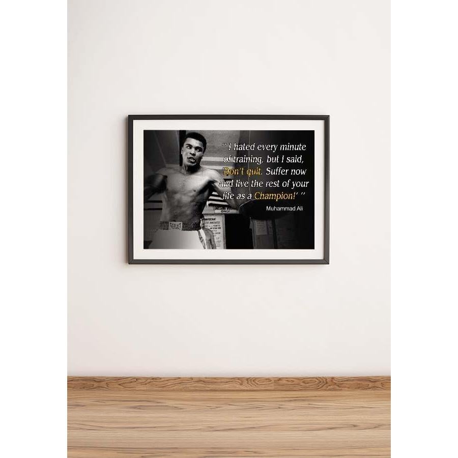Póster Motivacional Muhammad Ali 45.72x30.48 cm OGO