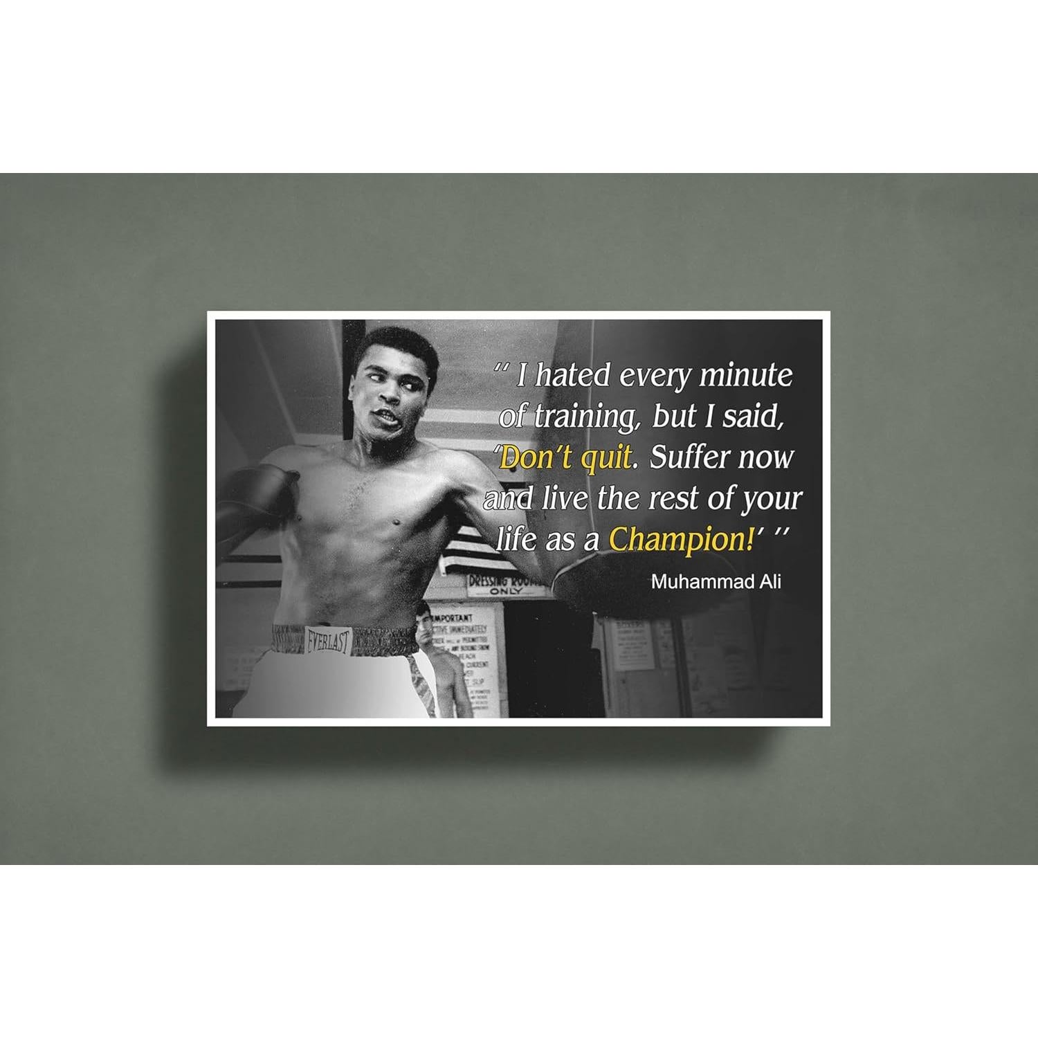 Póster Motivacional Muhammad Ali 45.72x30.48 cm OGO