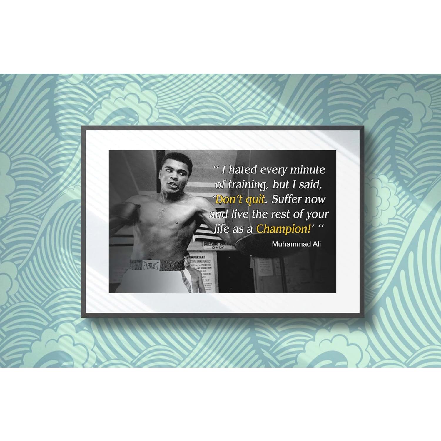 Póster Motivacional Muhammad Ali 45.72x30.48 cm OGO