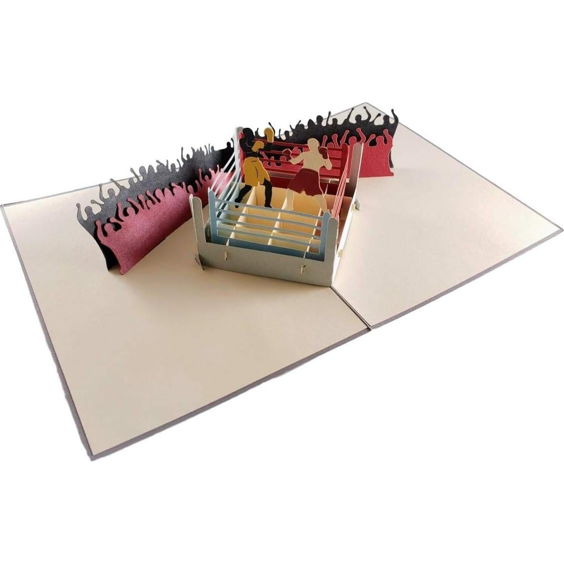 Tarjeta de Felicitación 3D Pop Up iGifts Boxeo 15x20cm