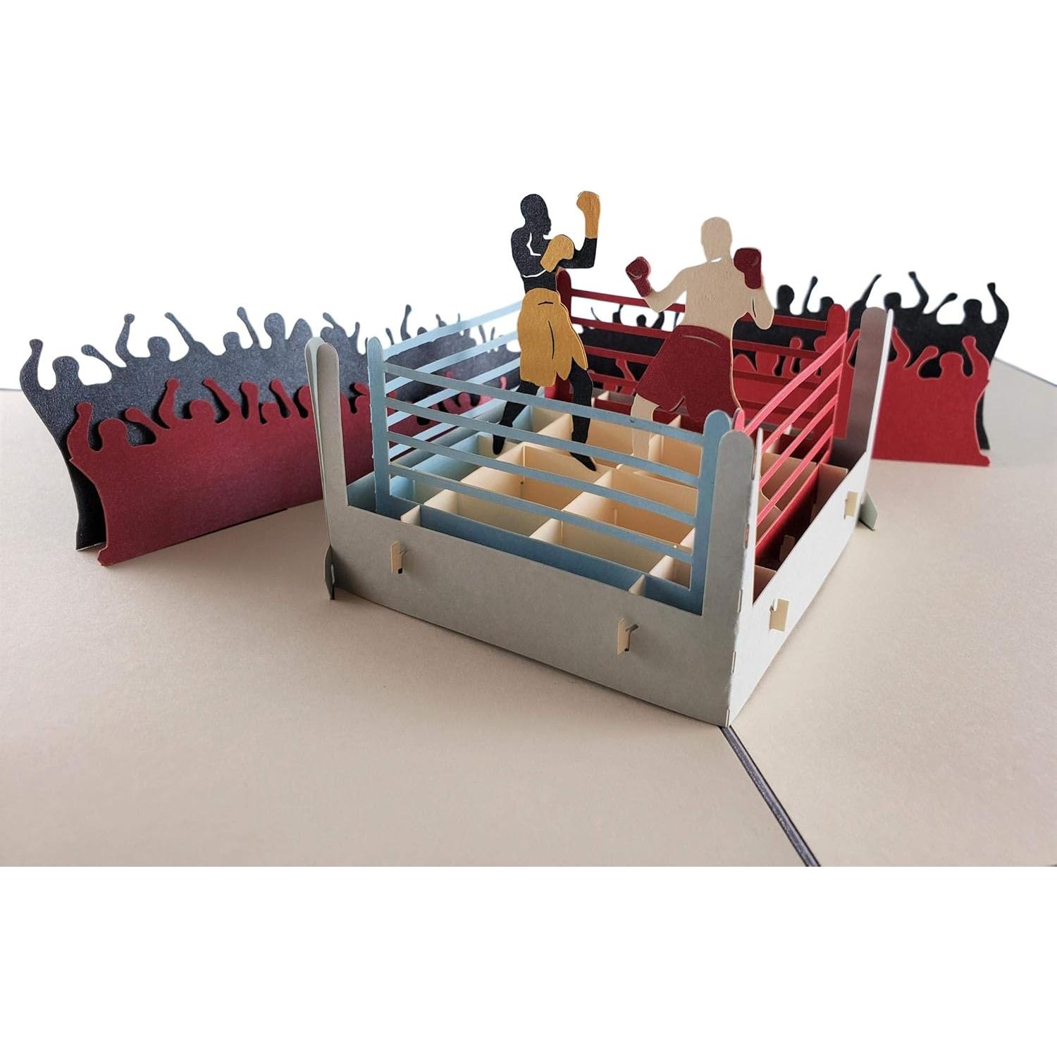 Tarjeta de Felicitación 3D Pop Up iGifts Boxeo 15x20cm