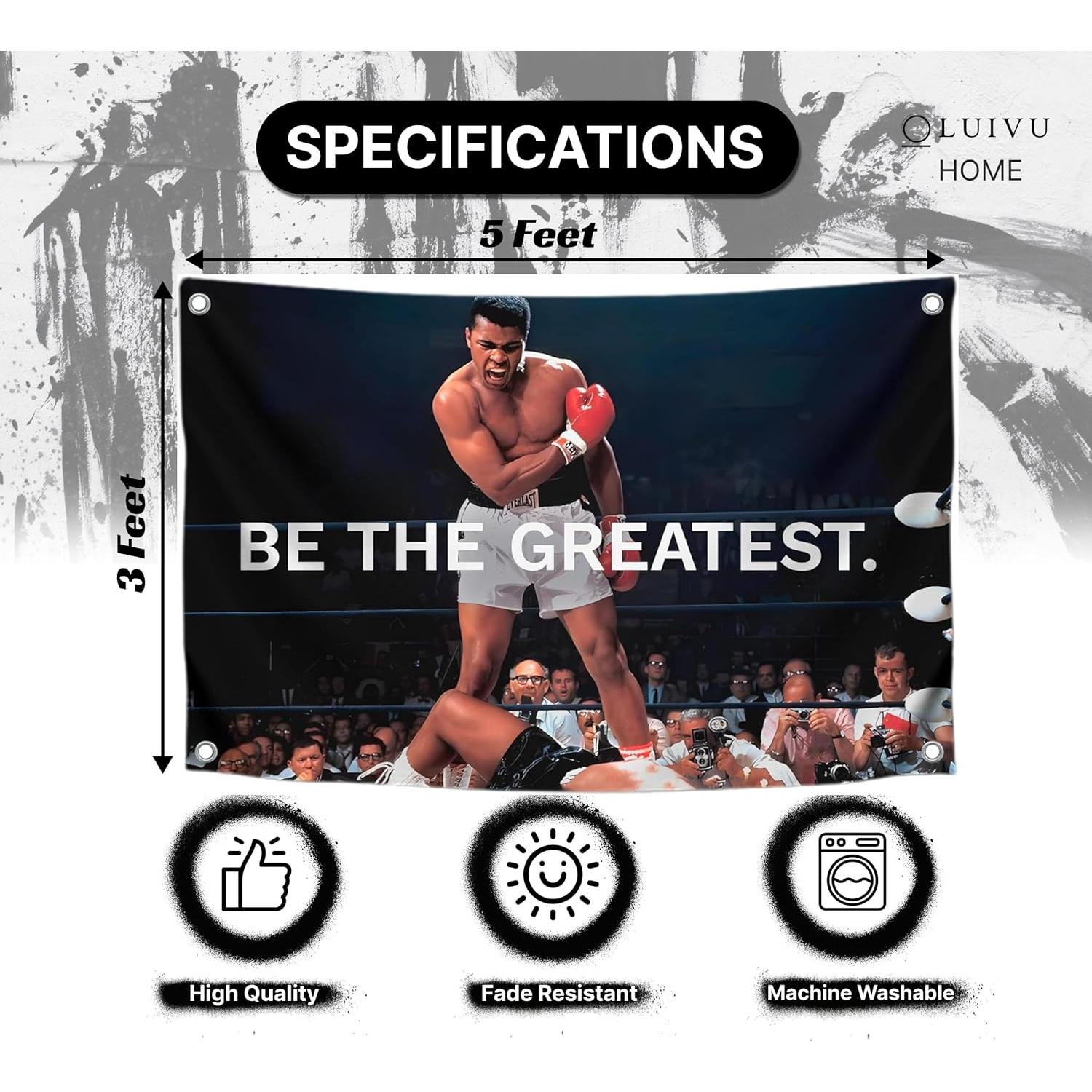 Bandera Motivacional LUIVU 3x5 Pies (0.91x1.52m) Poliester