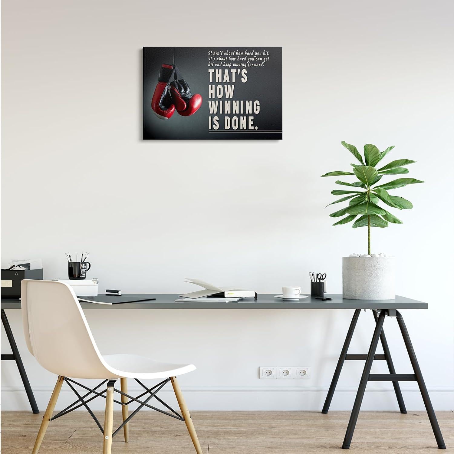 Arte de Pared Lienzo Motivacional ZHIYANGY Boxeo 30x45 cm