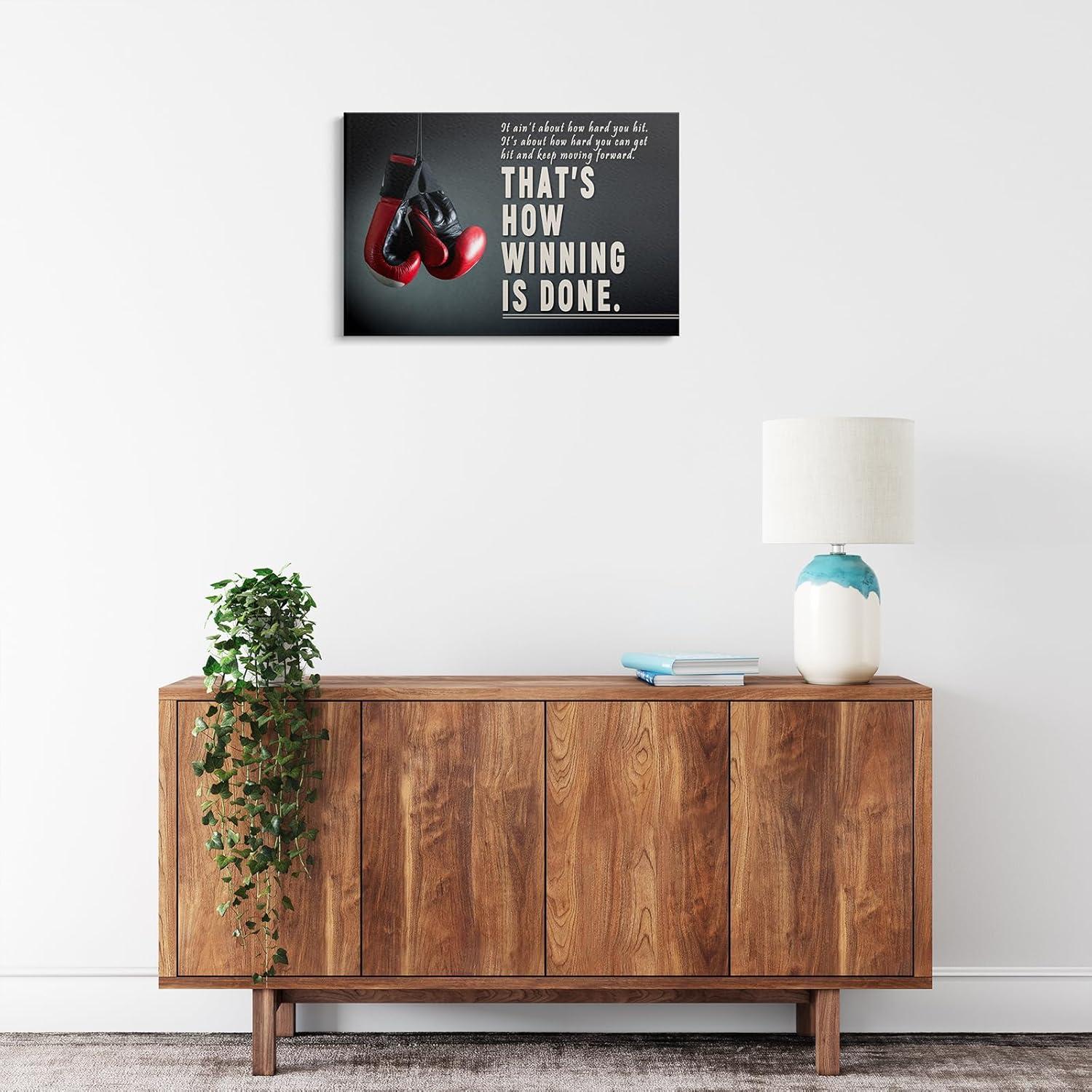 Arte de Pared Lienzo Motivacional ZHIYANGY Boxeo 30x45 cm