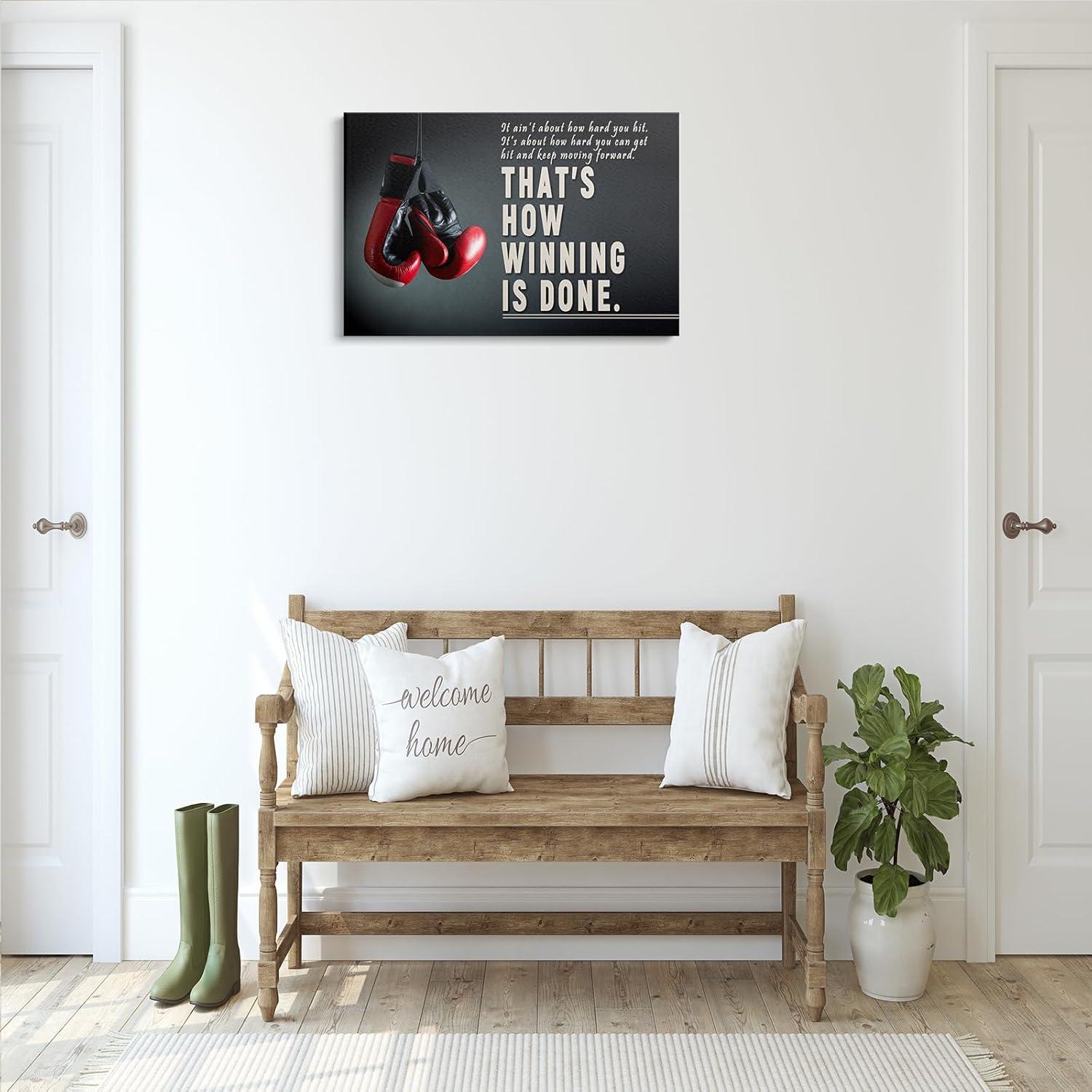 Arte de Pared Lienzo Motivacional ZHIYANGY Boxeo 30x45 cm