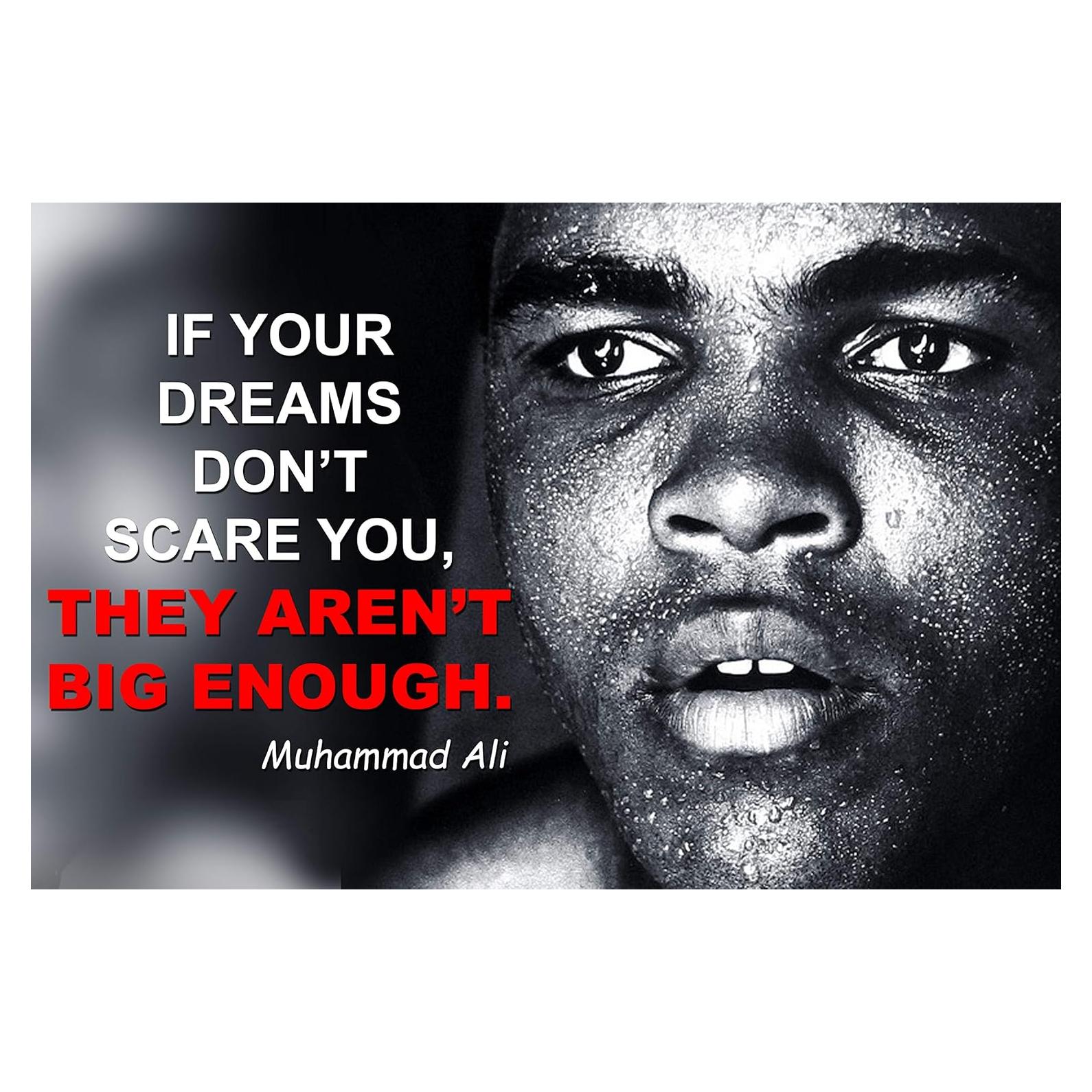 Póster Motivacional Muhammad Ali 45.72x30.48 cm OGO