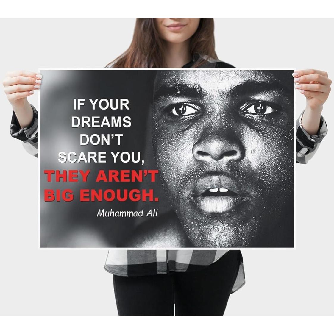 Póster Motivacional Muhammad Ali 45.72x30.48 cm OGO